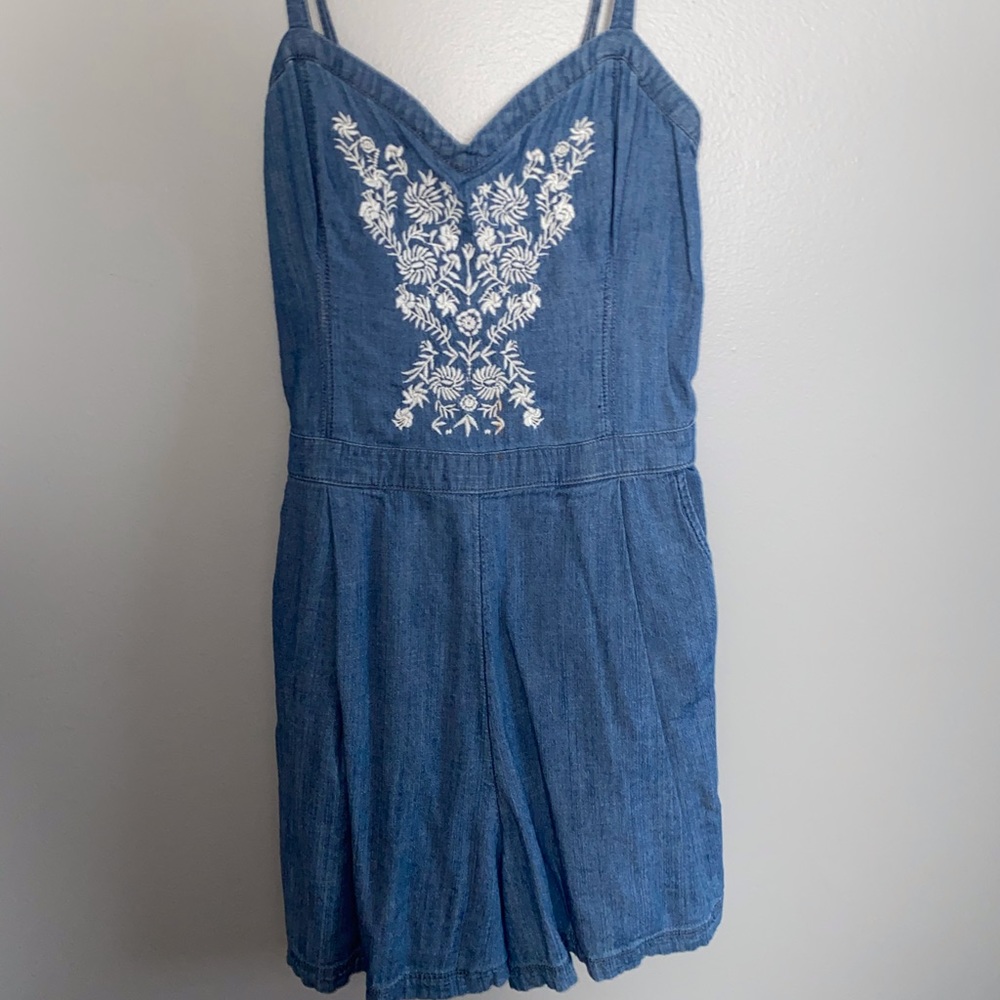 Denim Romper - Hollister